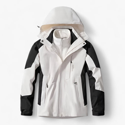3-in-1 Water-Resistant Outdoor Jacket Set for Men and Women