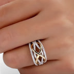 Djärv, modern statement-ring för vardag eller festliga tillfällen