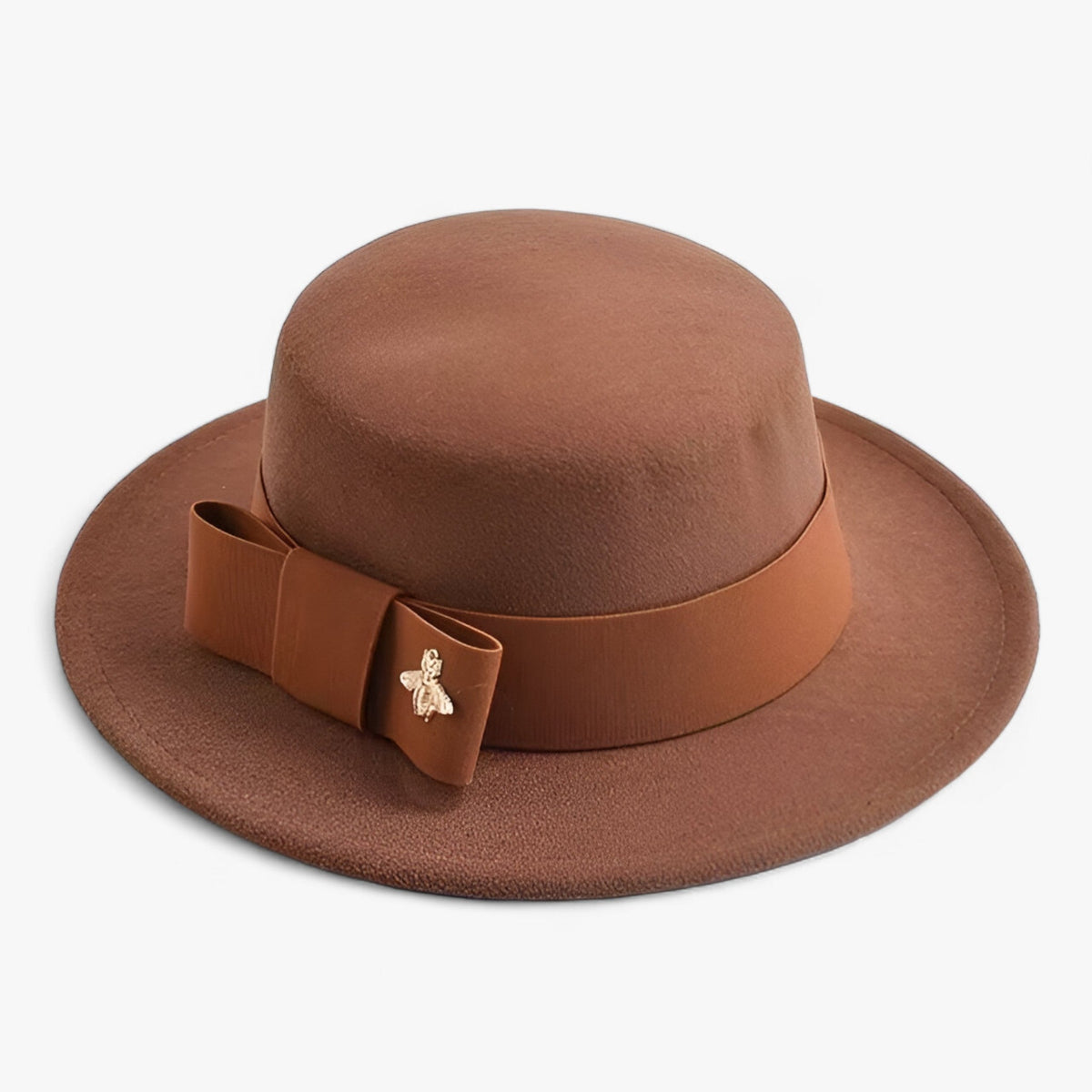 Fedora Hat with Decorative Bow for Formal Occasions
