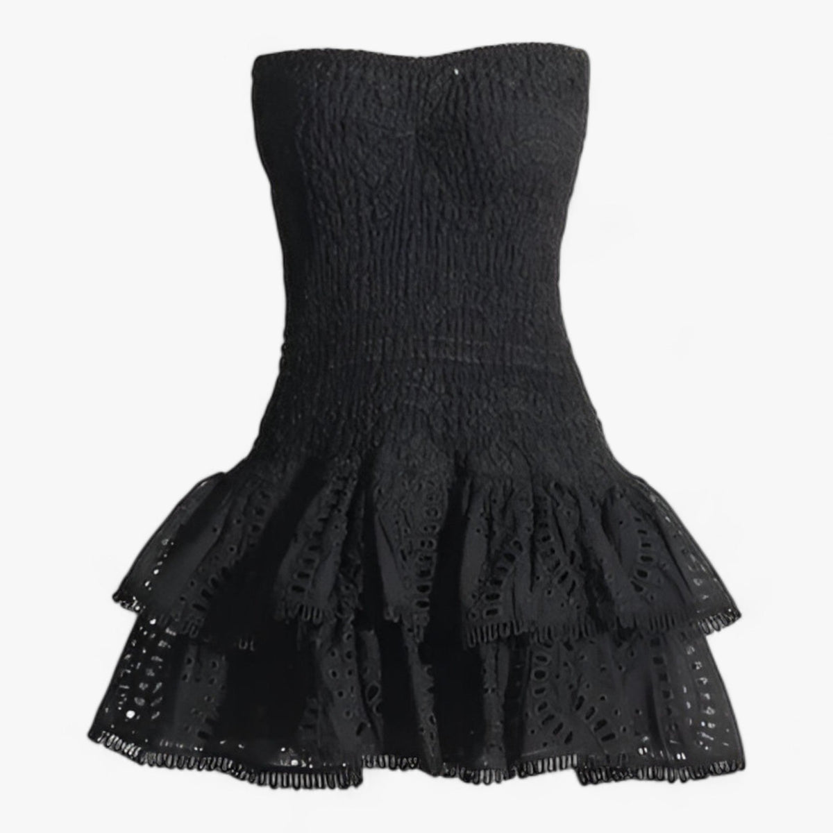 Off-Shoulder Patchwork Mini Dress with Cut-Out Waist