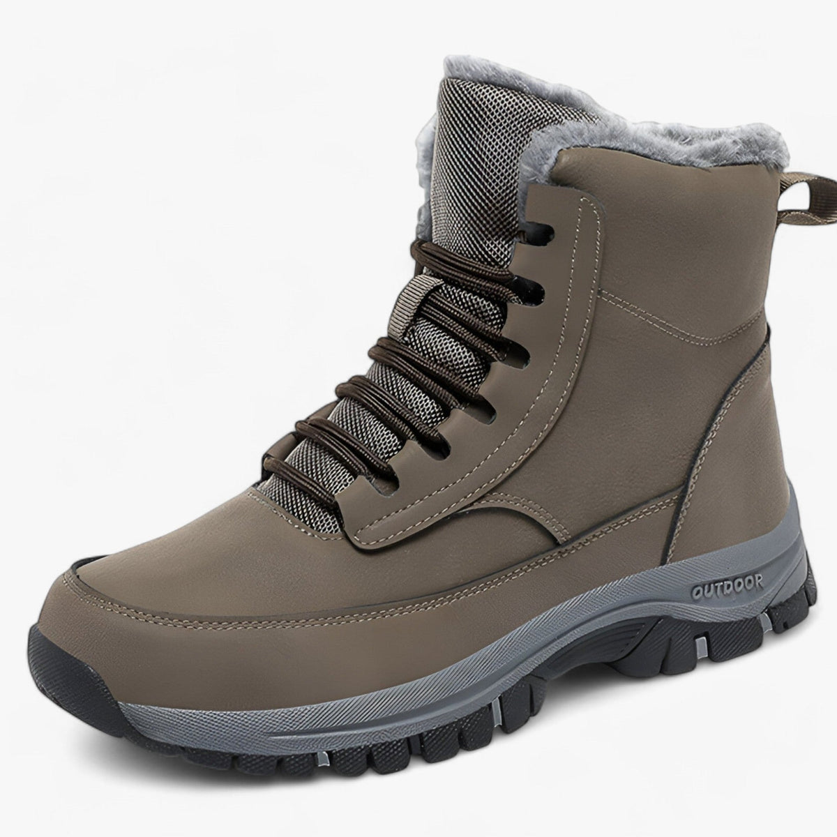 Water-Resistant Faux Leather Boots for Snow and Cold Weather