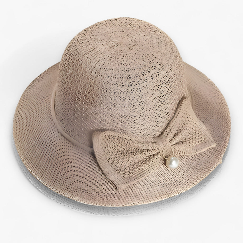 Solhatt som andas med brett brätte för strand och trädgård