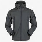 Vattenavvisande softshell-fleecejacka med termohuva