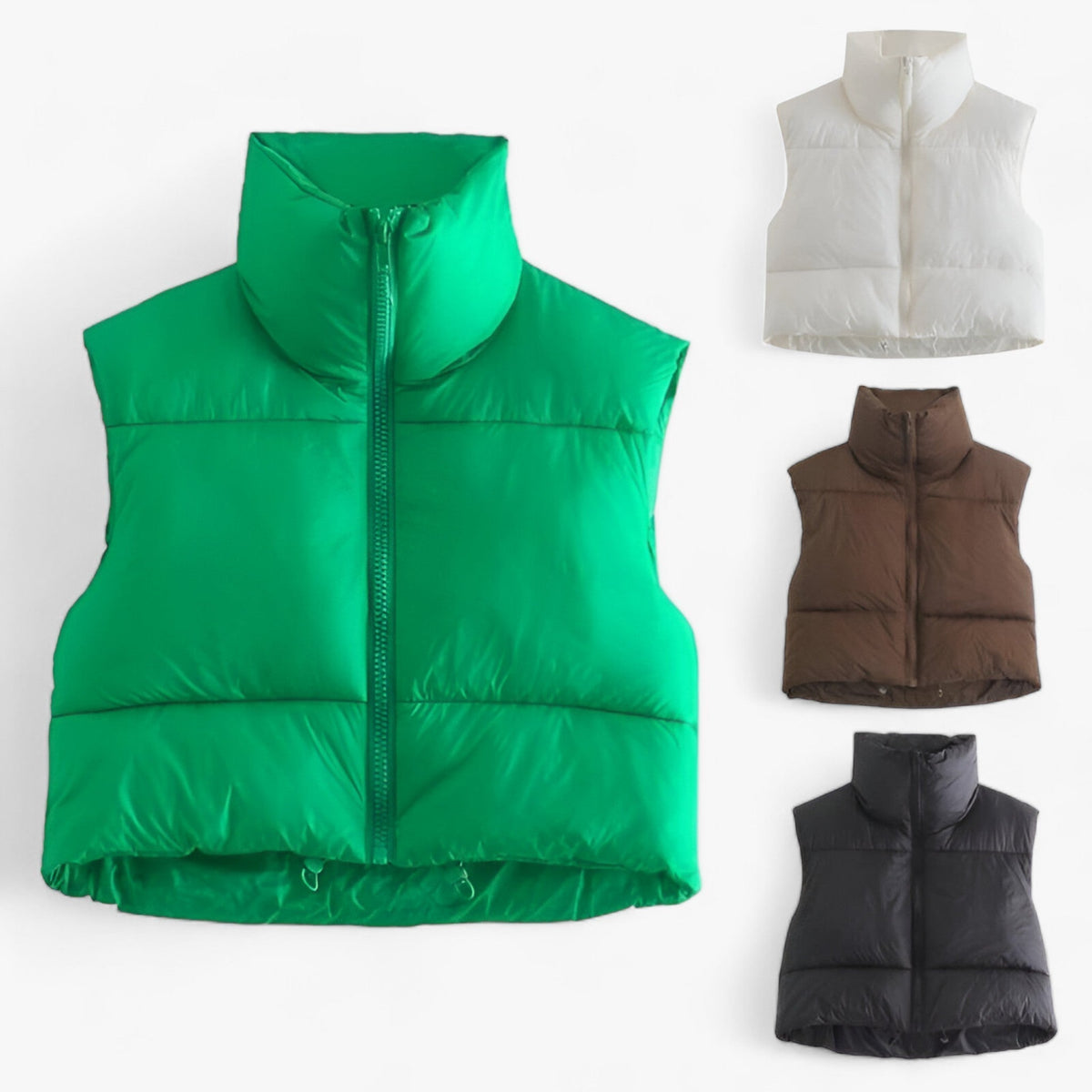 Quilted Winter Vest with Insulated Construction