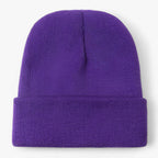 Gorro de punto suave de mezcla de lana para hombre y mujer