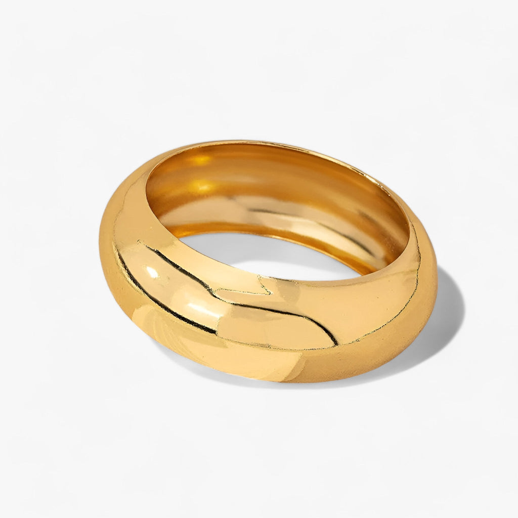 Wide Geometric Bracelet with a Smooth Modern Finish