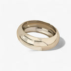 Wide Geometric Bracelet with a Smooth Modern Finish