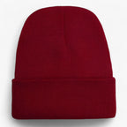 Gorro de punto suave de mezcla de lana para hombre y mujer