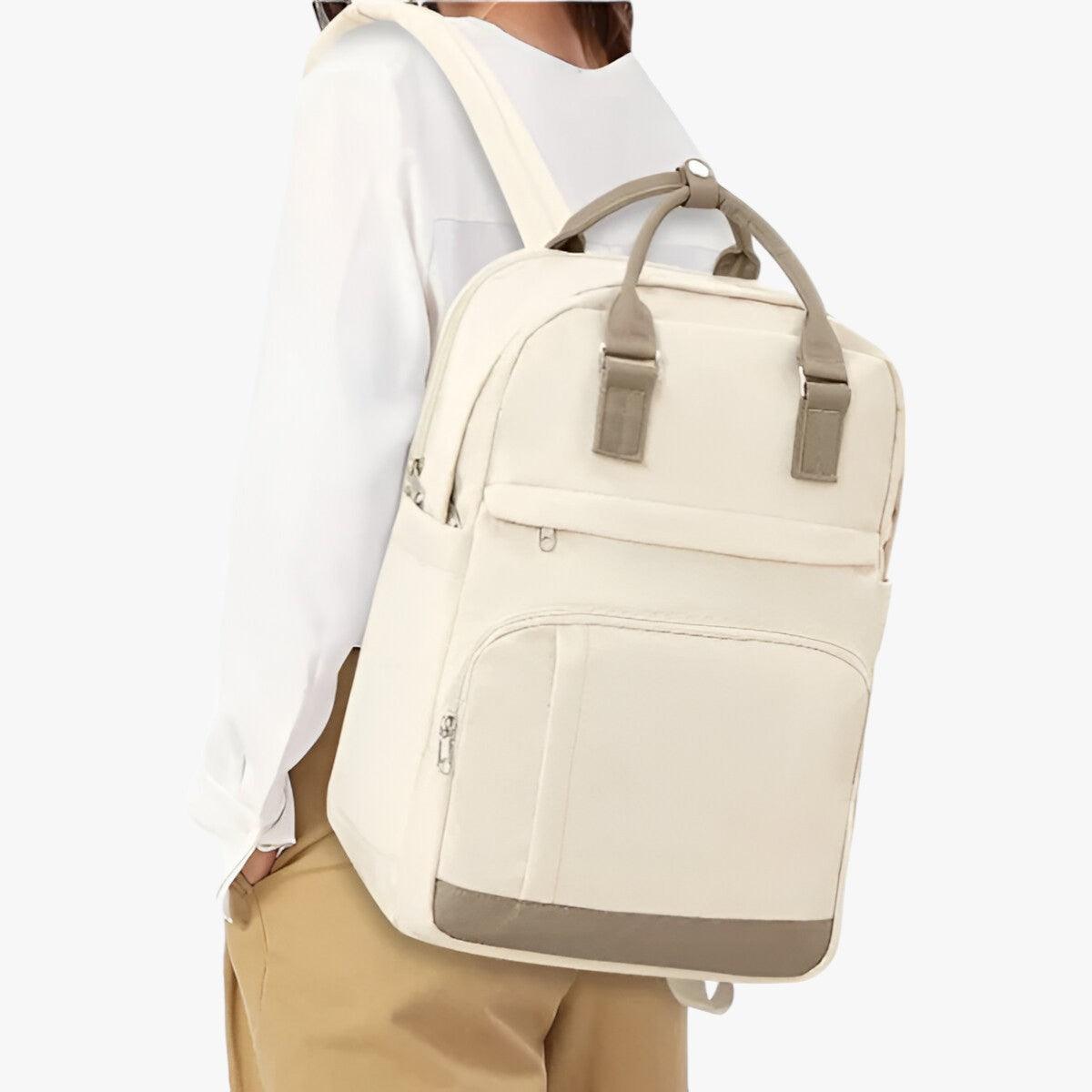 Water-Resistant Multi-Pocket Backpack for City and Work