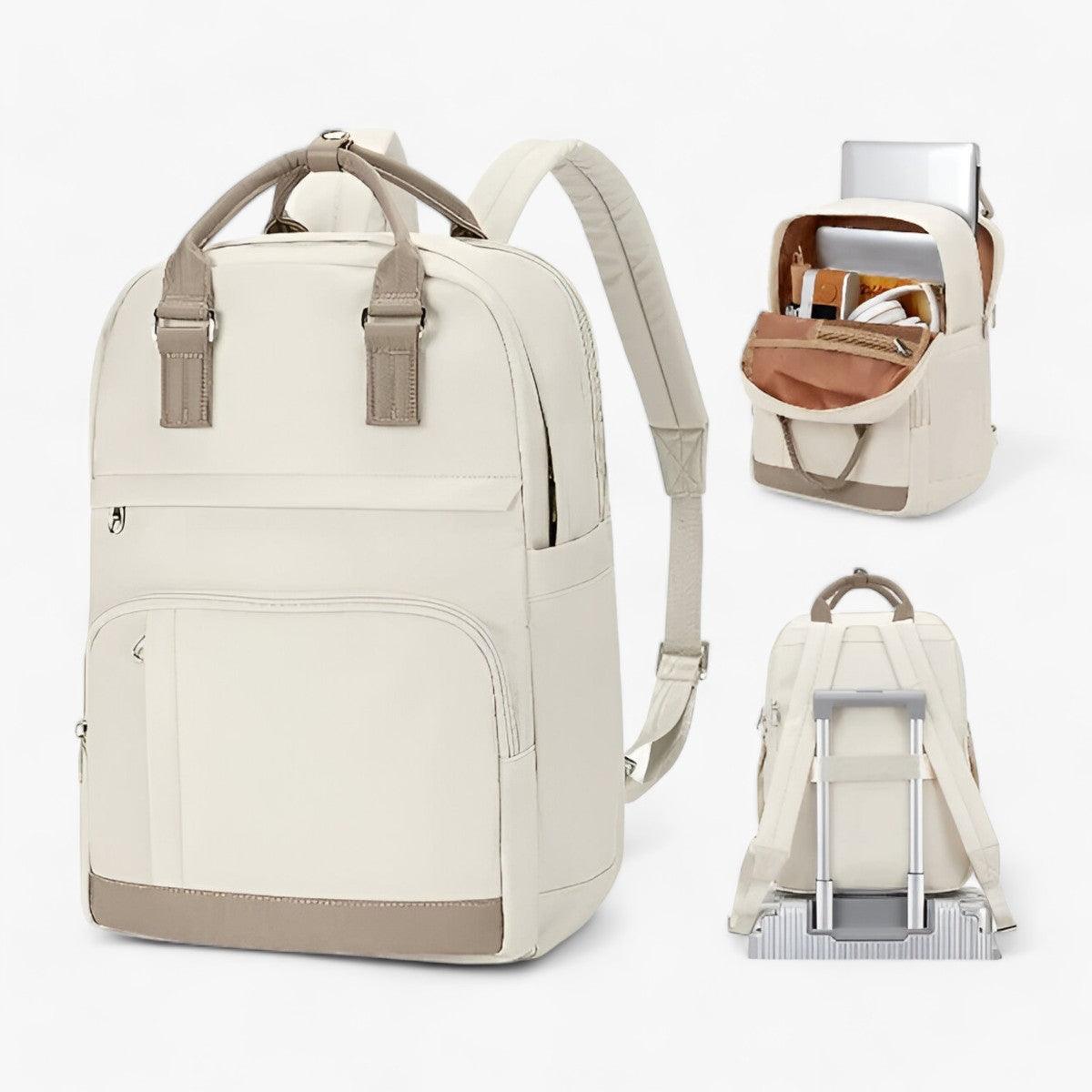 Water-Resistant Multi-Pocket Backpack for City and Work