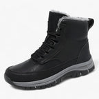 Water-Resistant Faux Leather Boots for Snow and Cold Weather