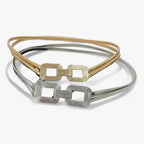Stretch Gold Chain Belt with Comfortable Elastic Waistband