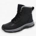 Water-Resistant Faux Leather Winter Boots with Warm Lining