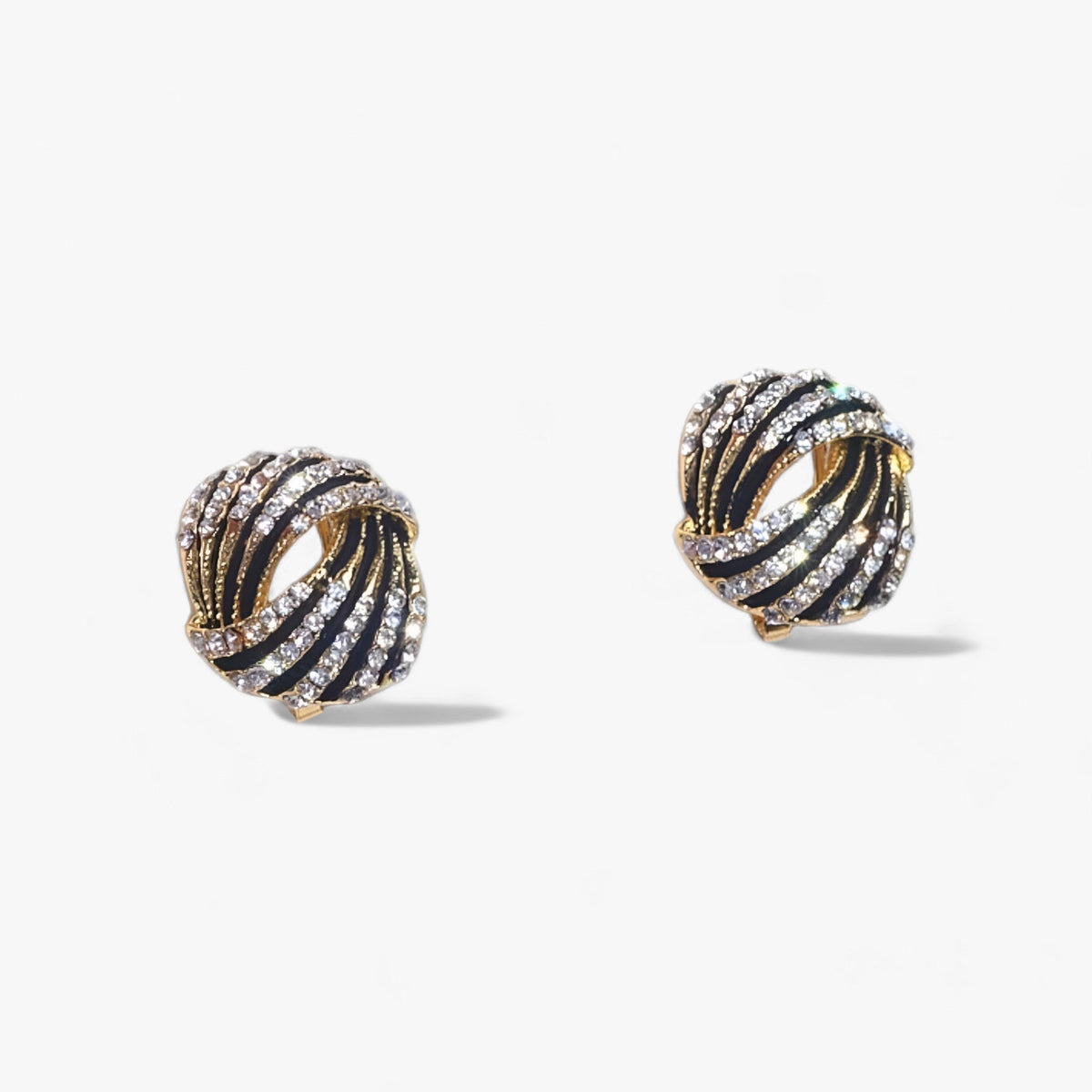 Handmade Silver-Tone Spiral Dangle Drop Earrings
