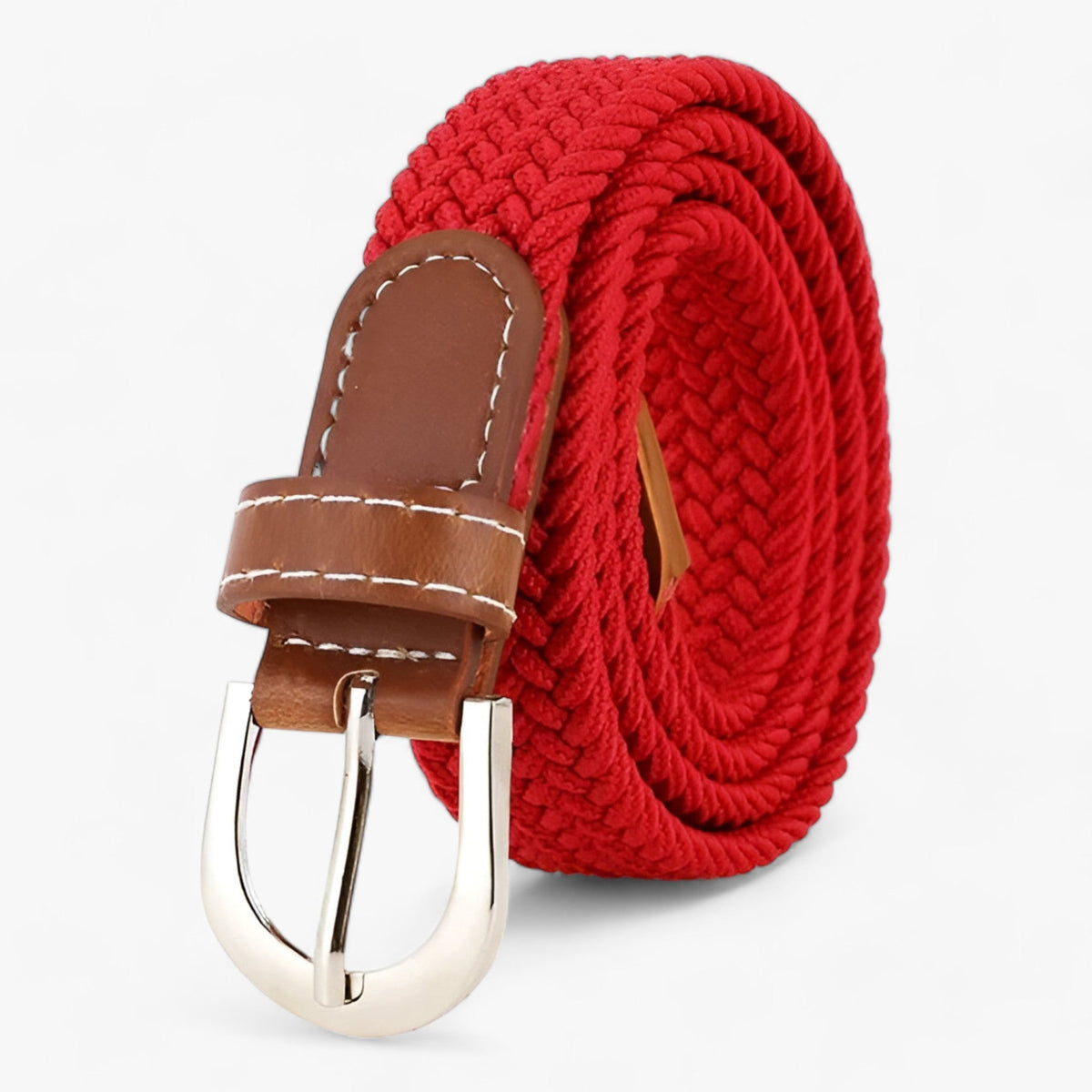 Braided Elastic Stretch Belt for Casual Everyday Wear