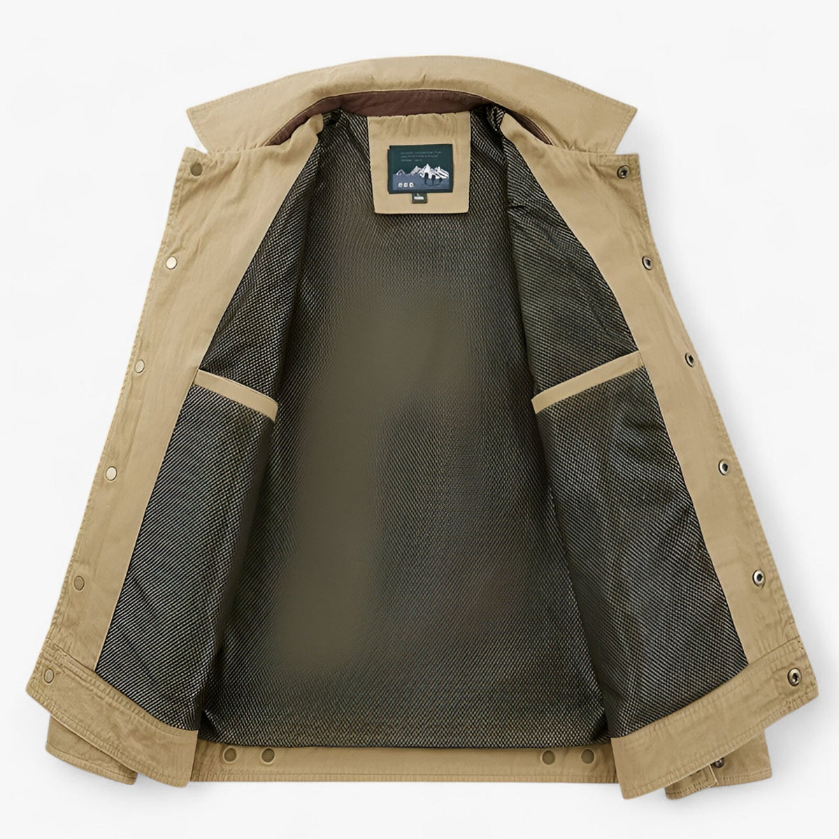 Men's cotton bomber jacket with tactical pockets