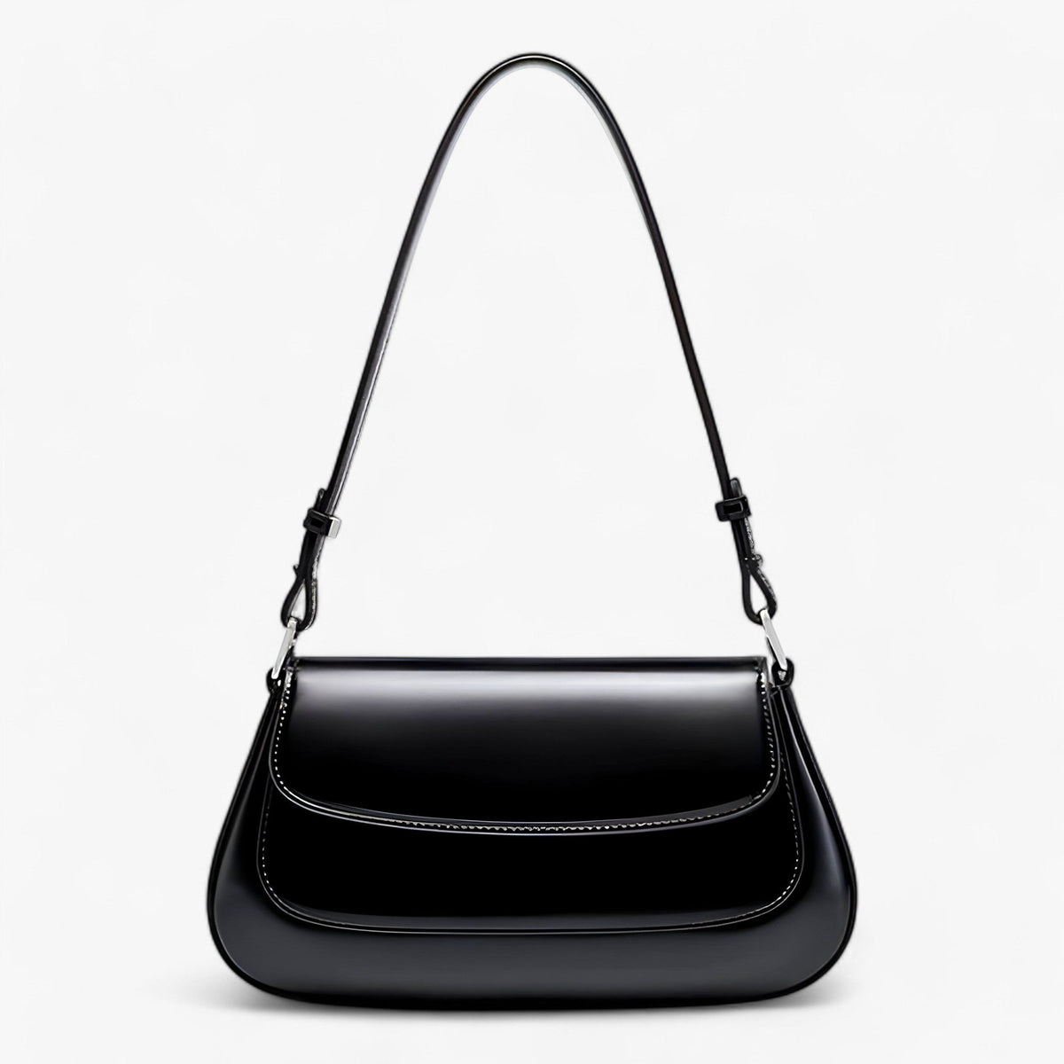 Structured Shoulder Bag with Adjustable Crossbody Strap