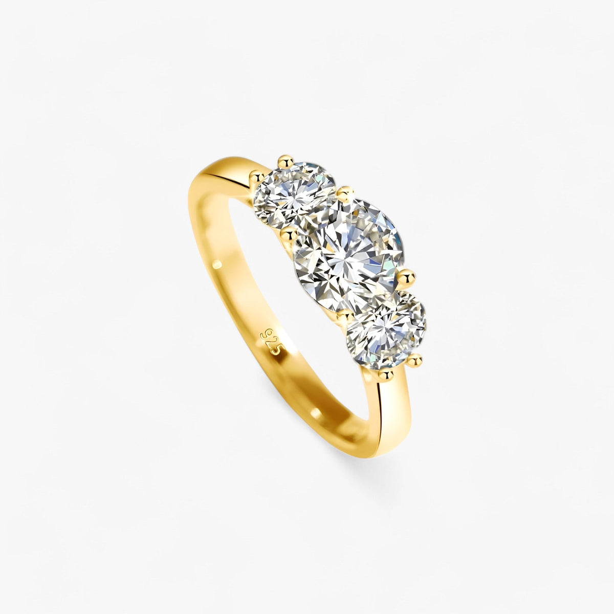 Ring in a Sleek Gold-Tone Setting