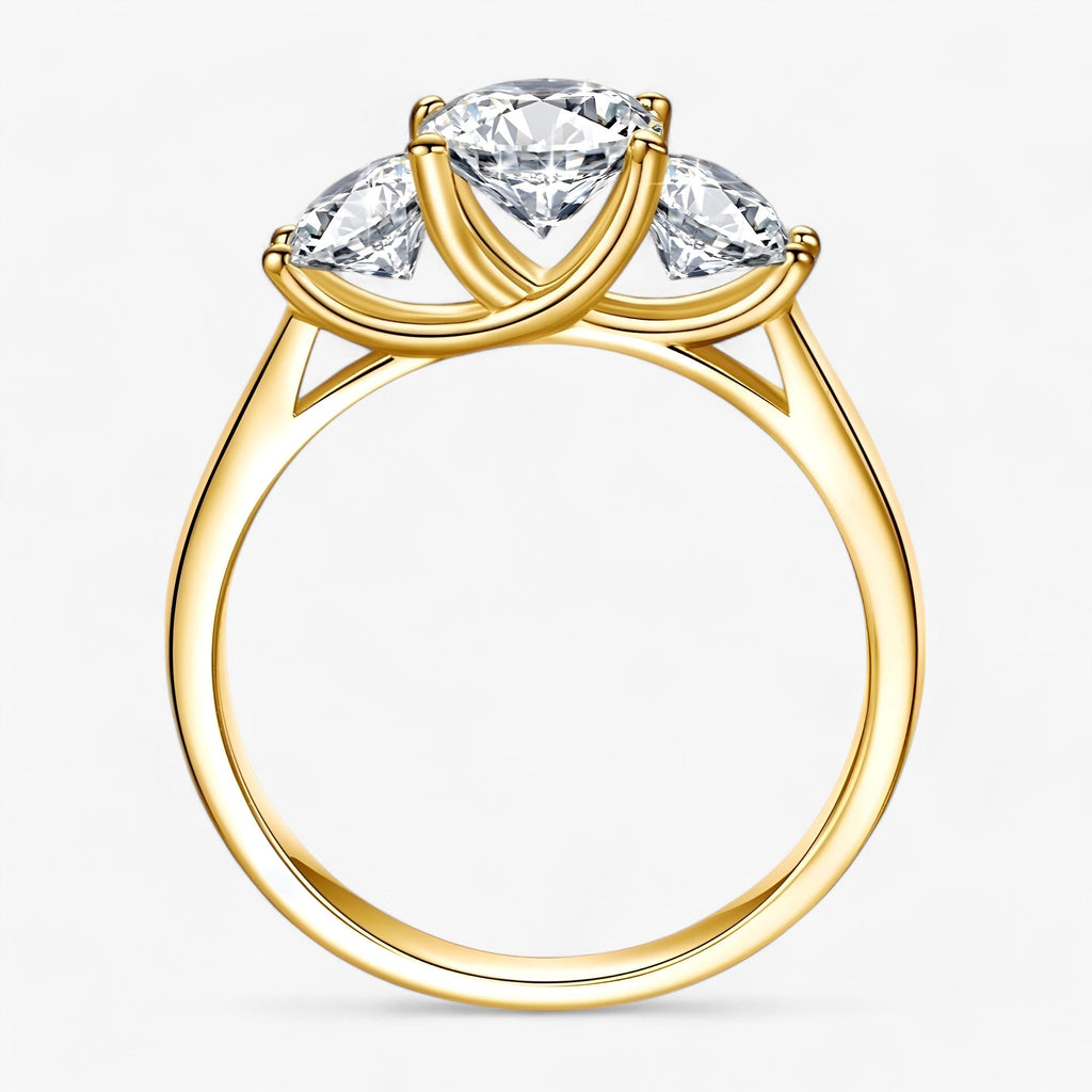Ring in a Sleek Gold-Tone Setting