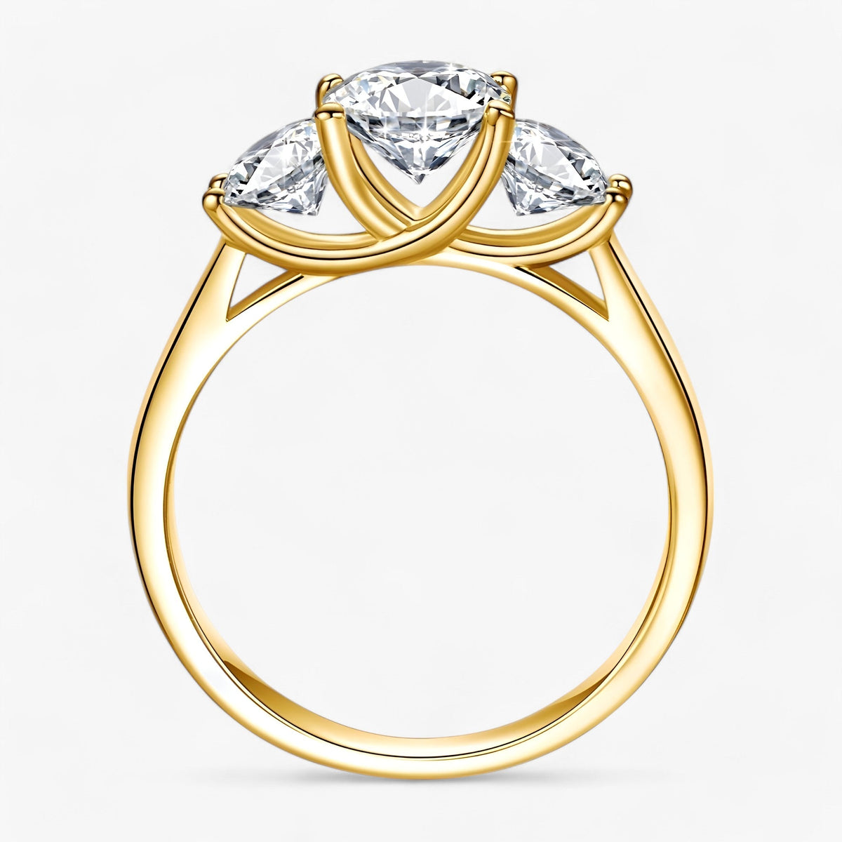 Ring in a Sleek Gold-Tone Setting