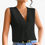 Loose-Fit Sleeveless Blouse for Casual Everyday Wear
