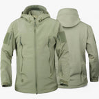Chaqueta cortavientos resistente al agua con múltiples bolsillos
