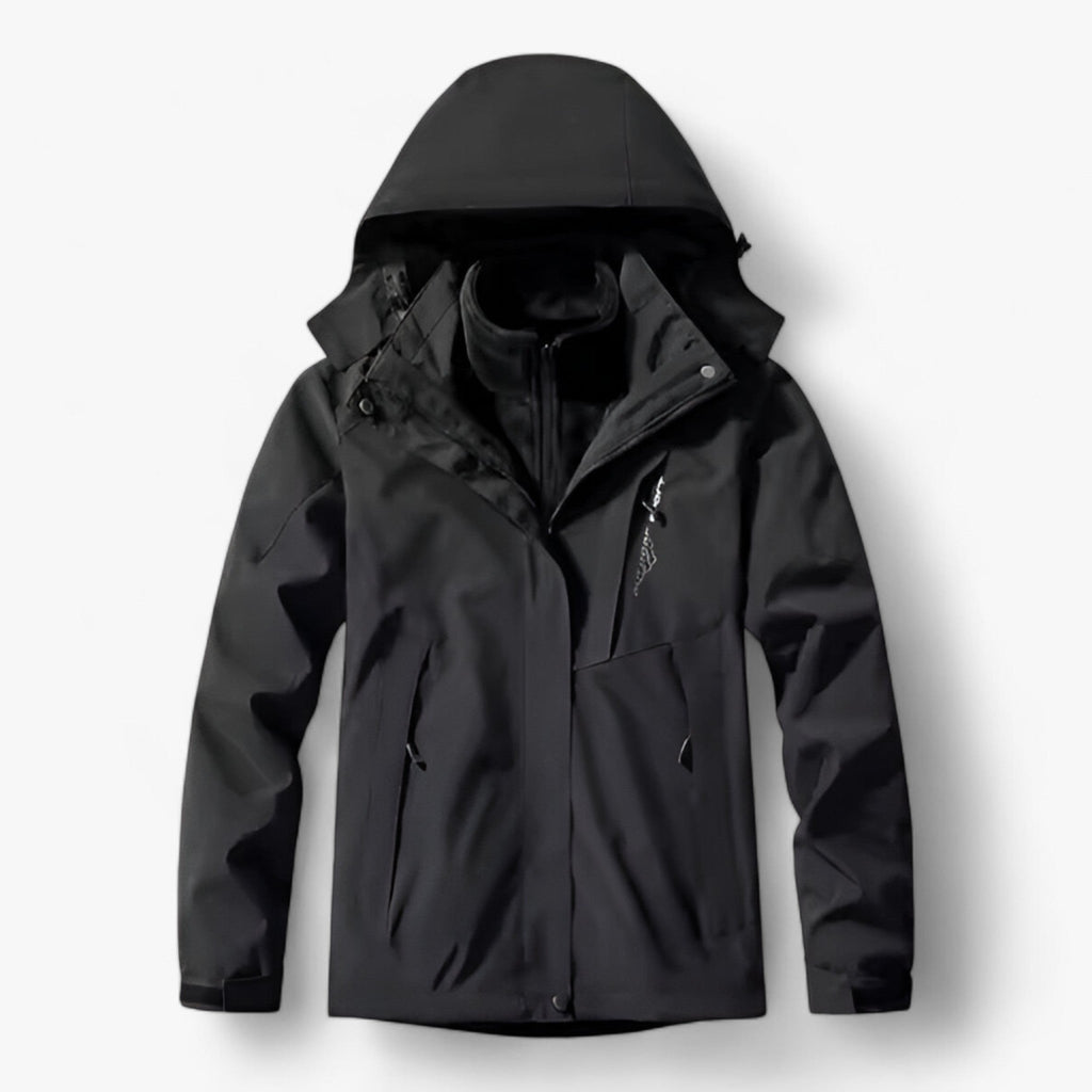 3-in-1 Water-Resistant Outdoor Jacket Set for Men and Women
