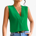 Loose-Fit Sleeveless Blouse for Casual Everyday Wear