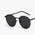 Gafas de sol unisex redondas con montura metálica para el aire libre