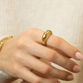 Geometric Stainless Steel Ring for Everyday Wear