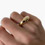 Geometric Stainless Steel Ring for Everyday Wear