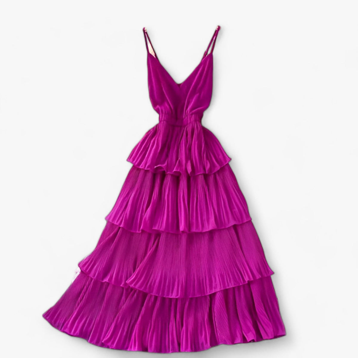 Ruffled Camisole Maxi Dress for Summer Holidays