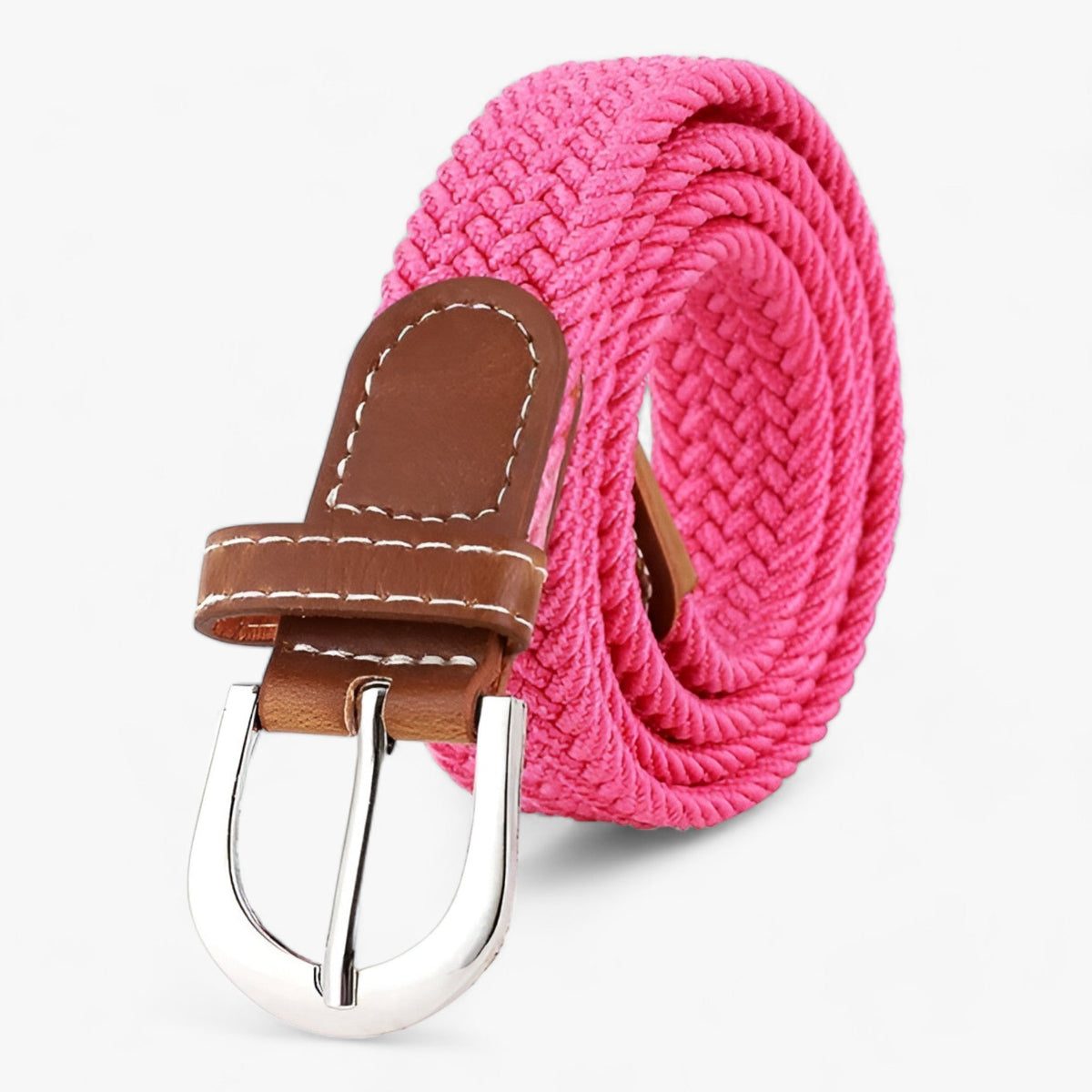 Braided Elastic Stretch Belt for Casual Everyday Wear