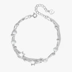 Silver-Tone Bracelet with Star Motif Detailing
