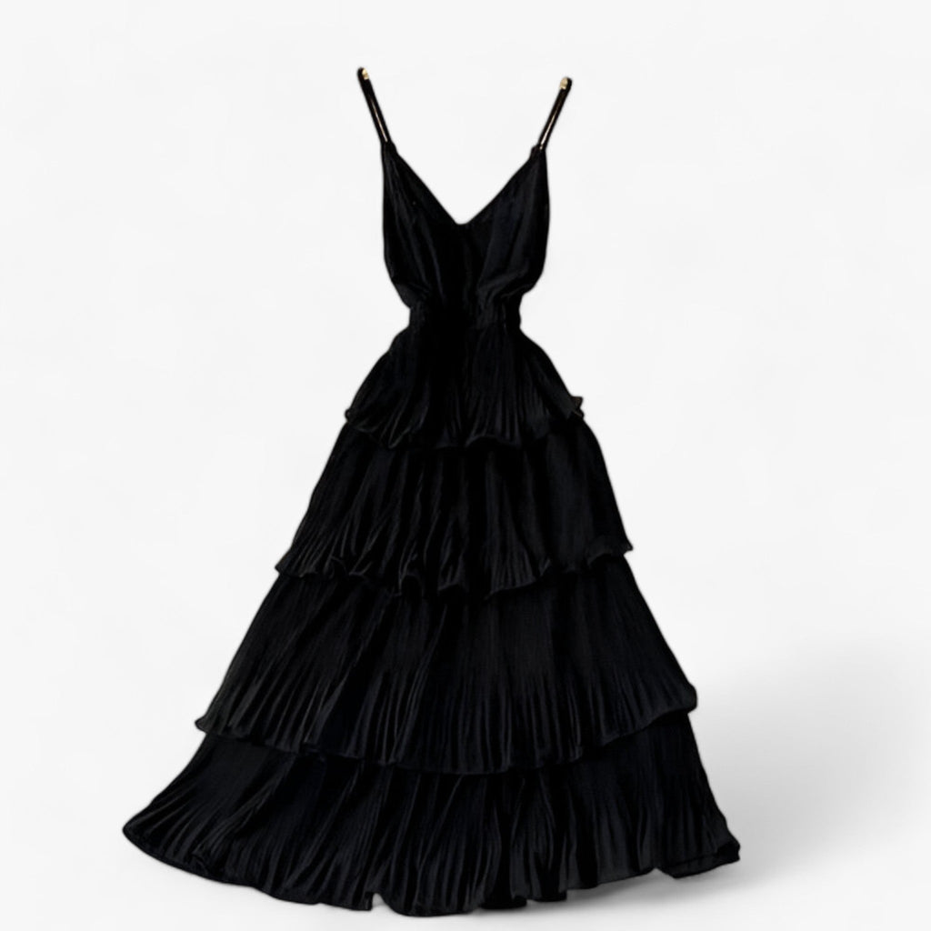 Ruffled Camisole Maxi Dress for Summer Holidays