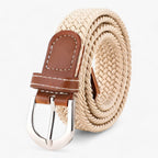 Braided Elastic Stretch Belt for Casual Everyday Wear