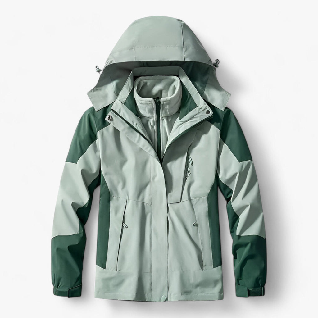 3-in-1 Water-Resistant Outdoor Jacket Set for Men and Women