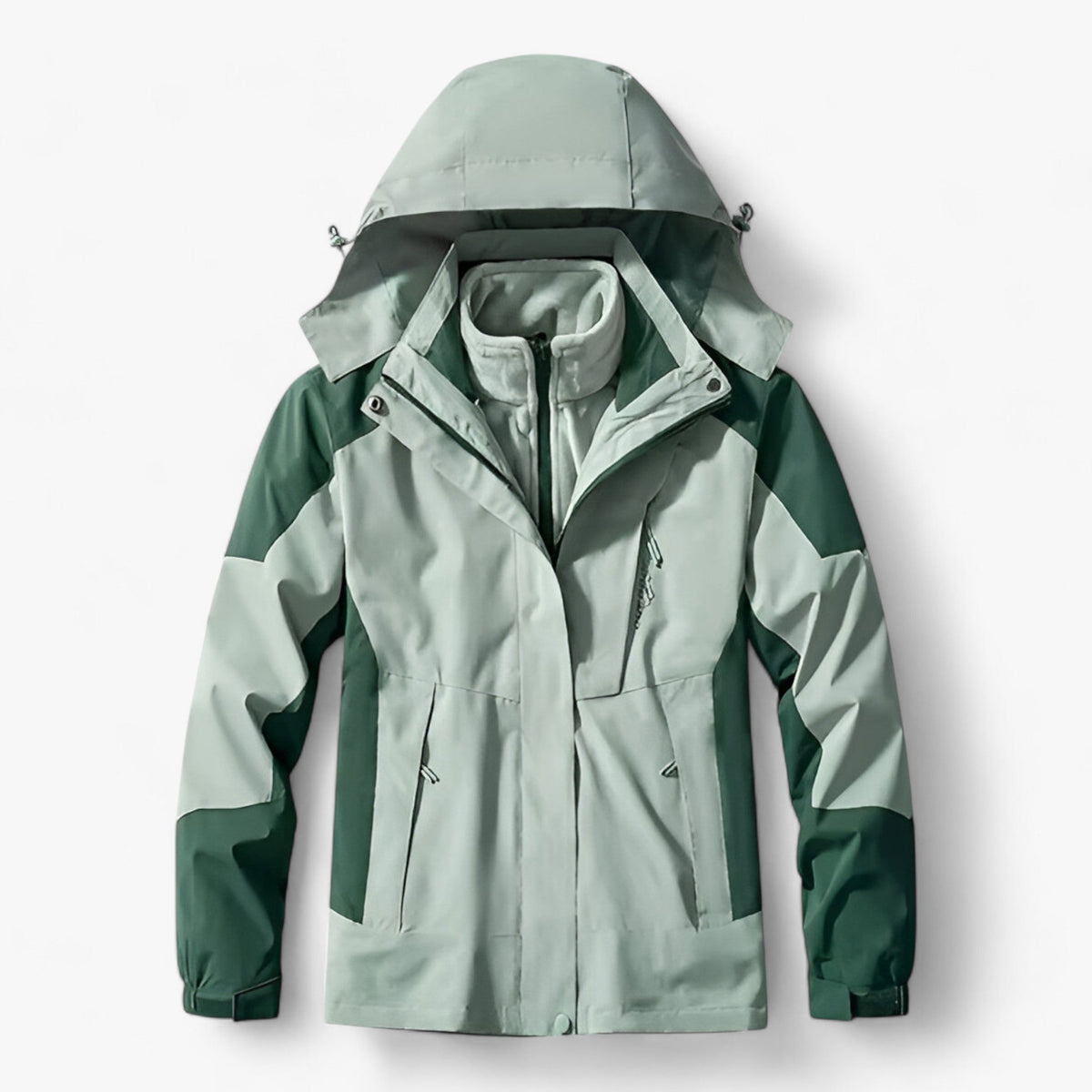 3-in-1 Water-Resistant Outdoor Jacket Set for Men and Women