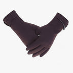 Guantes de algodón con forro polar y puntas táctiles