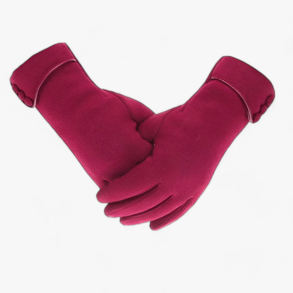 Guantes de algodón con forro polar y puntas táctiles