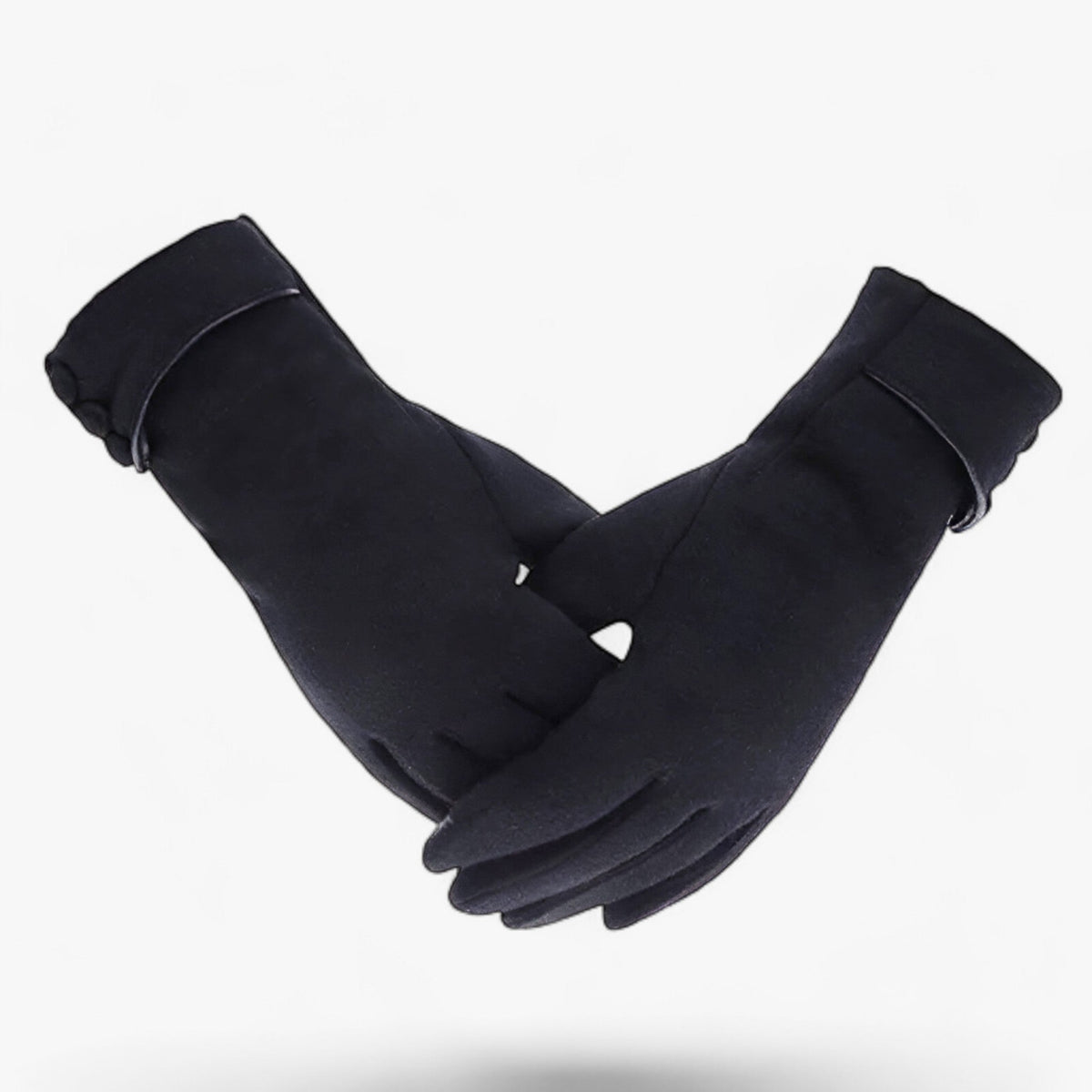Cotton Gloves with Fleece Lining and Touchscreen Tips