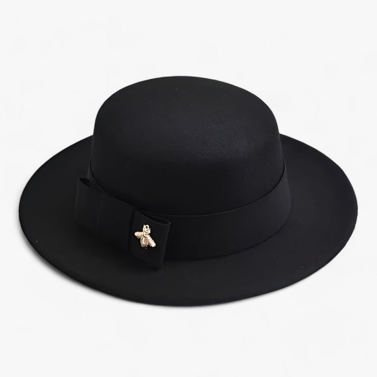 Fedora Hat with Decorative Bow for Formal Occasions