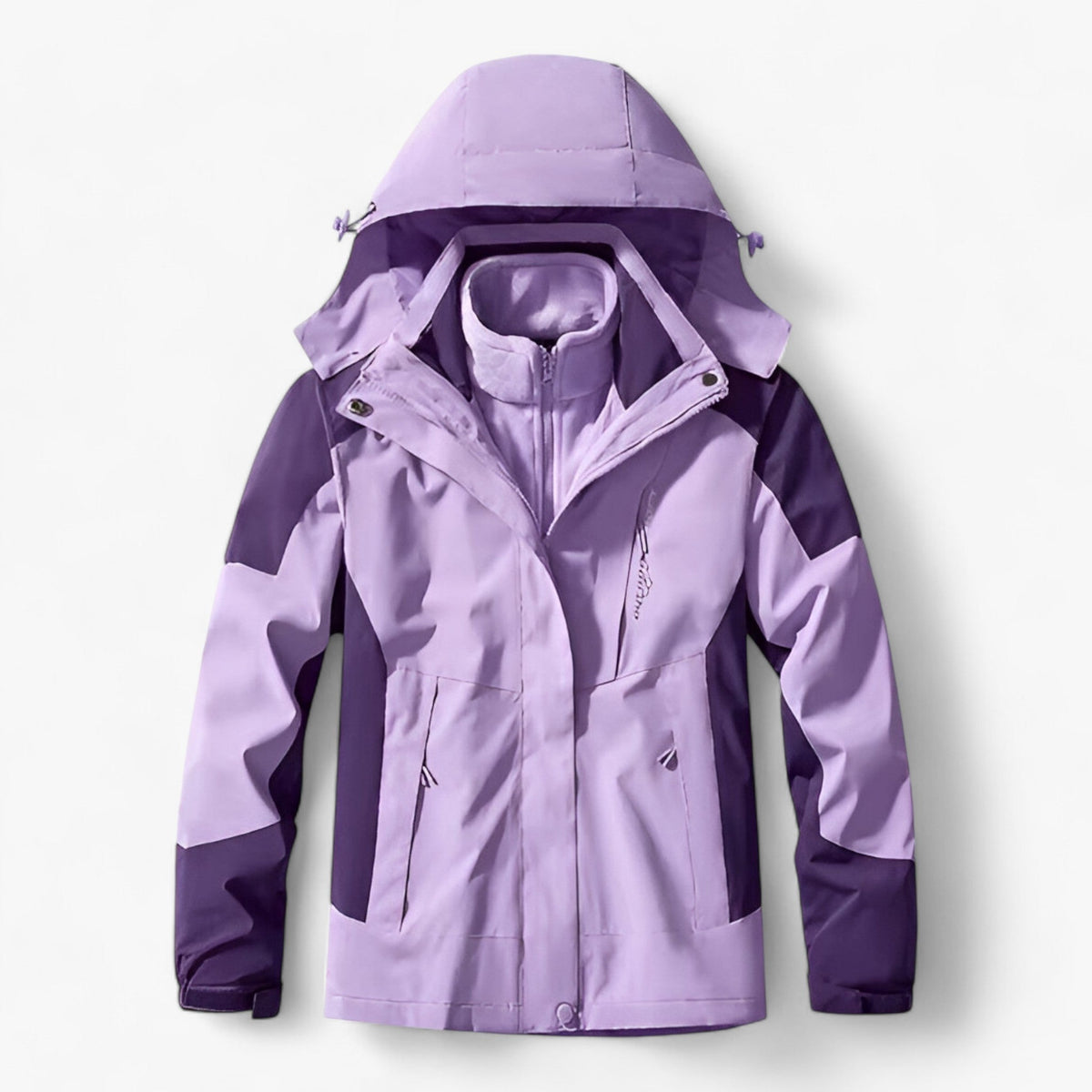 3-in-1 Water-Resistant Outdoor Jacket Set for Men and Women