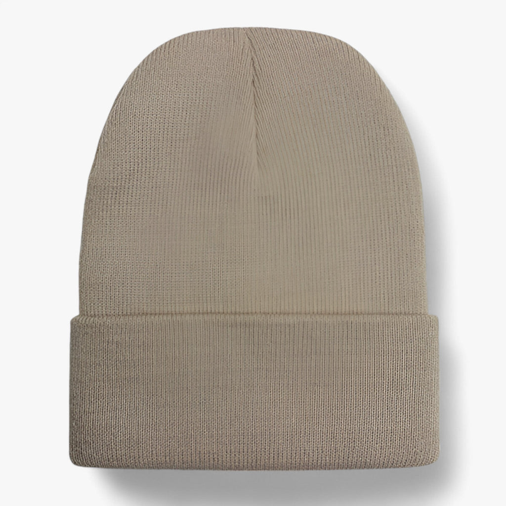Gorro de punto suave de mezcla de lana para hombre y mujer