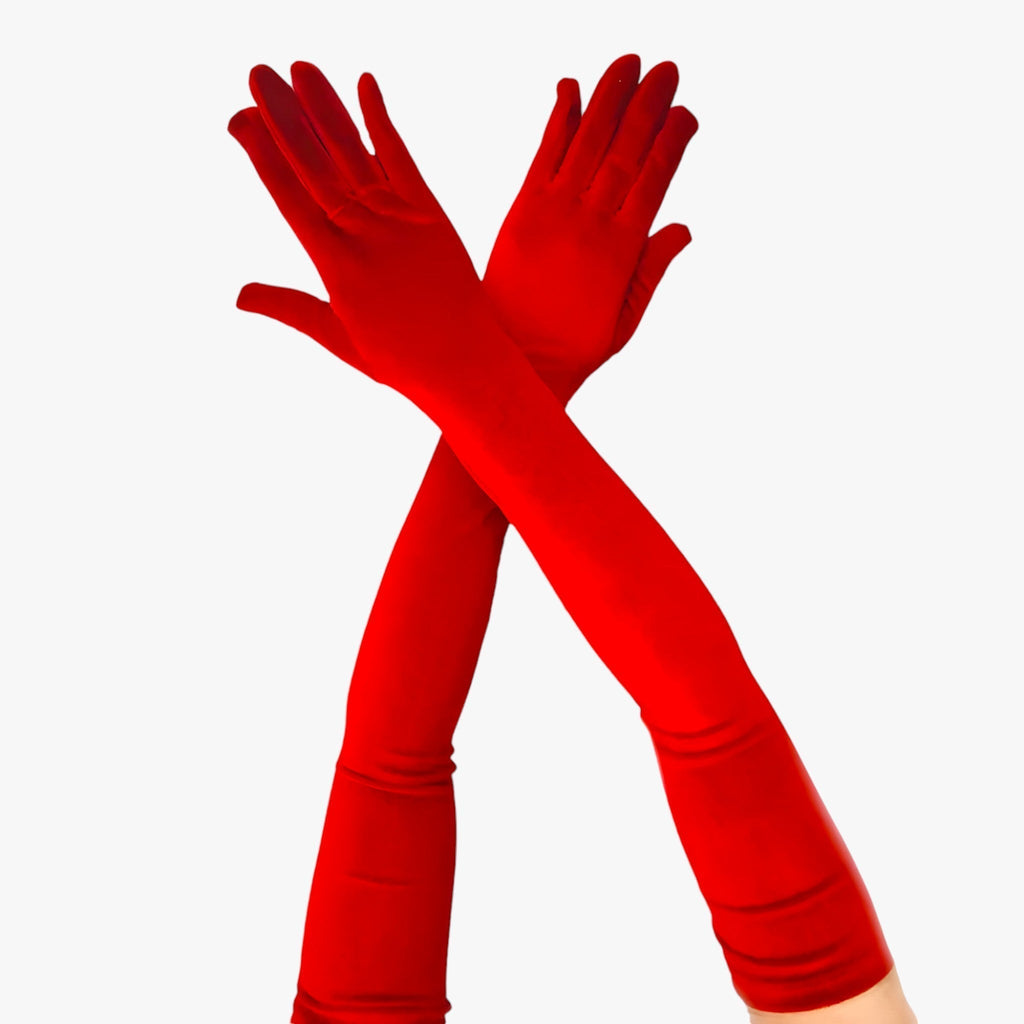 Velvet Gloves with Soft Lining and Retro-Inspired Style