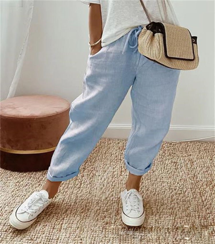 Pantalones pulidos con corte adaptable para el día a día