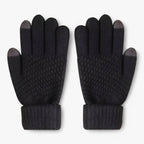 Crocheted Faux Wool Gloves with Full Finger Coverage