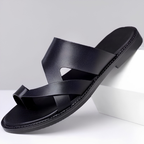 Slip-On Sandals with Cross Front Straps