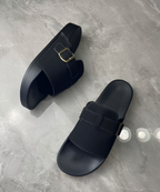 Men's Slip-On Sandals with Wide Strap and Open Toe