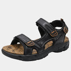 Men's Velcro Sandals with Open Toe and Ridged Sole